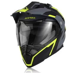 Crosstourer Casco Acerbis Flip Fs-606 Nero Grigio Giallo