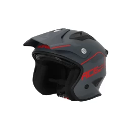 Trial Casco Acerbis Jet Aria 2206 Grigio Rosso