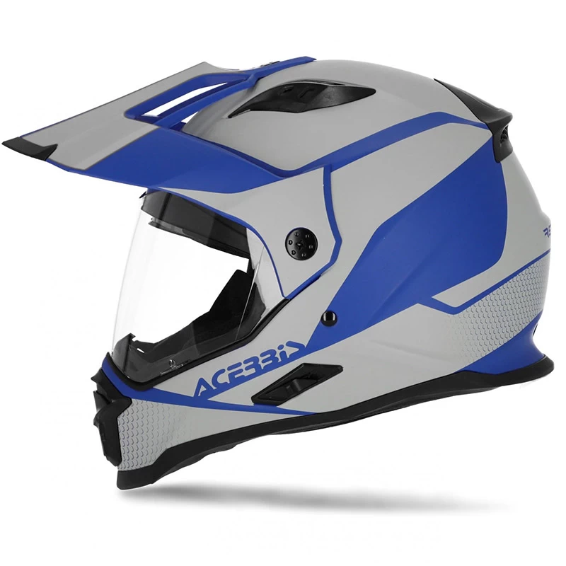 Crosstourer Casco Acerbis Reactive Graffix Vtr Grigio Blu 2 Crosstourer Casco Acerbis Reactive Graffix Vtr Grigio Blu - immagine 2
