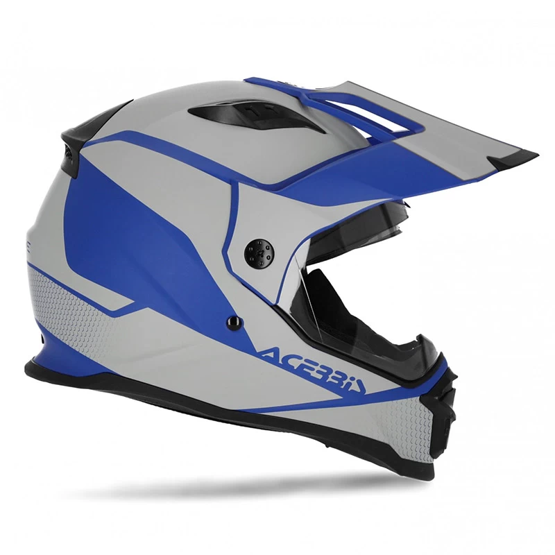 Crosstourer Casco Acerbis Reactive Graffix Vtr Grigio Blu 3 Crosstourer Casco Acerbis Reactive Graffix Vtr Grigio Blu - immagine 3