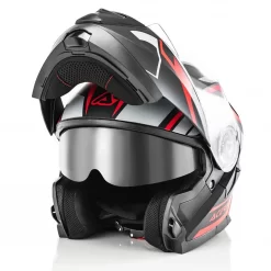 Policarbonato Casco Modulare Acerbis Serel Nero Rosso