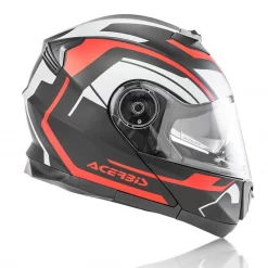 Policarbonato Casco Modulare Acerbis Serel Nero Rosso -Macna Italia acerbis serel helmet rosso 4