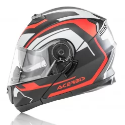 Policarbonato Casco Modulare Acerbis Serel Nero Rosso -Macna Italia acerbis serel helmet rosso 5