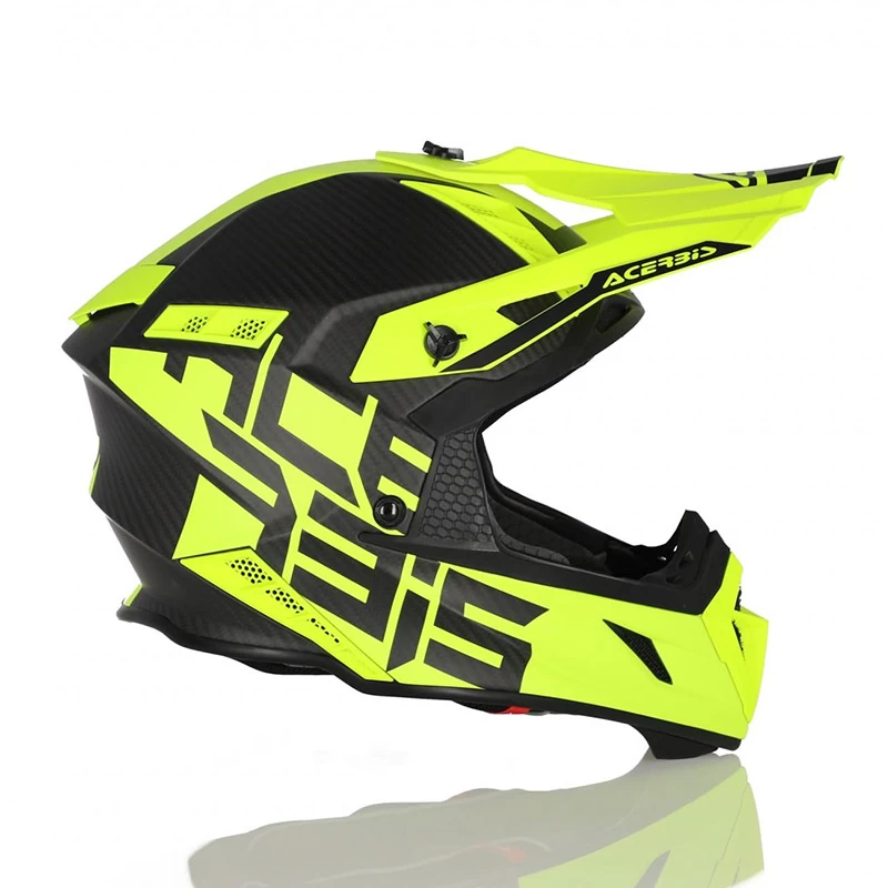 Fibra Casco Acerbis Steel Carbon Giallo Fluo 2 Fibra Casco Acerbis Steel Carbon Giallo Fluo - immagine 2