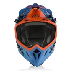 Fibra Casco Acerbis Steel Carbon Arancio Blu -Macna Italia acerbis steelcarbon helmet arancio 4