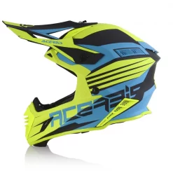 Fibra Casco Acerbis X Track Vtr Blu Chiaro Giallo -Macna Italia acerbis xtrackvtr helmet azzurrogiallo 3