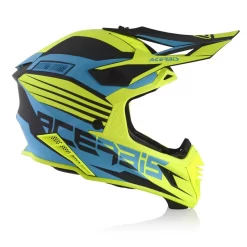 Fibra Casco Acerbis X Track Vtr Blu Chiaro Giallo -Macna Italia acerbis xtrackvtr helmet azzurrogiallo 4