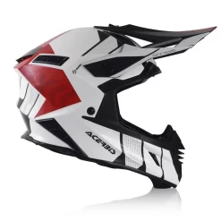 Fibra Casco Acerbis X Track Vtr Bianco Rosso -Macna Italia acerbis xtrackvtr helmet biancorosso 3