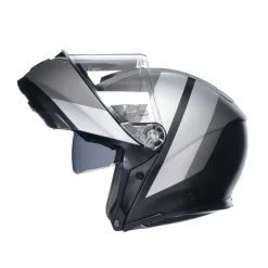 Fibra Casco Agv Sportmodular Overlay Double Grigio Opaco