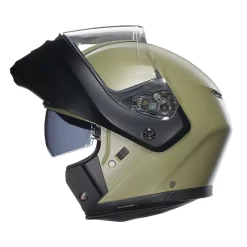 Policarbonato Casco Modulare Agv Streetmodular Mono Verde Opaco