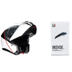 Fibra Kit Casco Agv Tourmodular Balance Bianco + Insyde