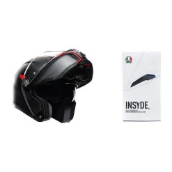 Fibra Casco Agv Tourmodular Frequency Rosso + Insyde