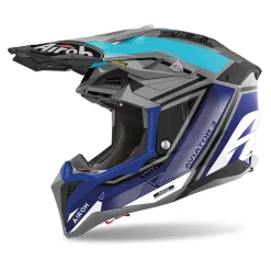 Fibra Casco Airoh Aviator 3 League Blu