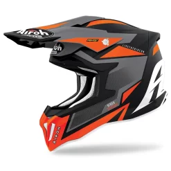 Fibra Casco Airoh Strycker Axe Arancio Opaco