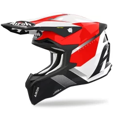 Fibra Casco Airoh Strycker Blazer Rosso