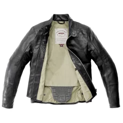 Pelle Traforate Giacca In Pelle Traforata Spidi Garage Nero -Macna Italia garage perf nero 3