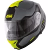 Policarbonato Casco Modulare Givi X.21 Spirit Grigio Opaco Giallo