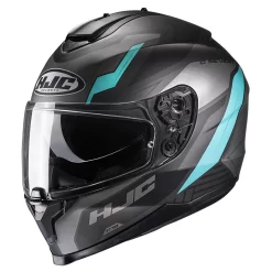 Policarbonato Casco Hjc C70 Silon Nero Teal