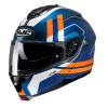 Policarbonato Casco Modulare Hjc C91 Octo Arancio Blu