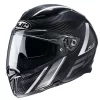 Fibra Casco Hjc F70 Carbon Eston Bianco