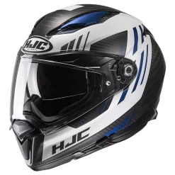 Fibra Casco Hjc F70 Carbon Kesta Blu