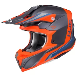 Policarbonato Casco Hjc I50 Flux Arancio Grigio