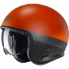 Custom Casco Hjc V30 Perot Arancio Nero