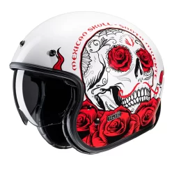 Custom Casco Hjc V31 Desto Rosso Bianco