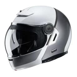 Fibra Casco Modulare Hjc V90 Mobix Bianco