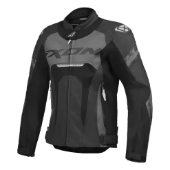 Pelle Traforate Giacca Pelle Ixon Jackal Nero