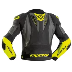 Pelle Traforate Giacca Pelle Ixon Vendetta Evo Antracite Giallo -Macna Italia ixon vendettaevo jacket giallo 2