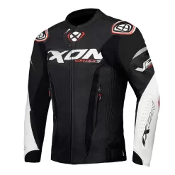 Pelle Traforate Giacca Ixon Vortex 3 Nero Bianco