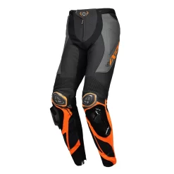 Pelle Pantaloni Ixon Vortex 3 Antracite Arancio