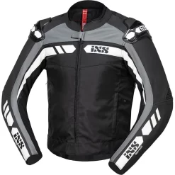 Pelle Giacca Ixs Sport Lt Rs-500 1.0 Nero Grigio Bianco