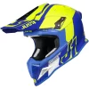Fibra Casco Just-1 J12 Syncro Giallo Fluo Blu