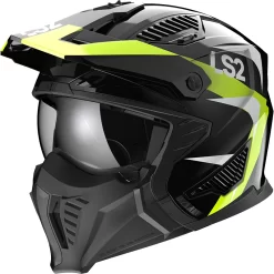 Mentoniera Removibile Casco Ls2 Ff606 Drifter Triality Nero Giallo