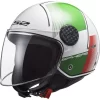 Policarbonato Casco Ls2 Sphere Lux Of558 Firm Bianco Verde Rosso