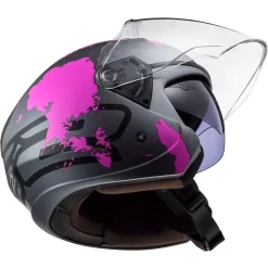 Policarbonato Ls2 Of573 Twister 2 Xover Titanio Opaco Viola -Macna Italia ls2 twister2xover rosa 3