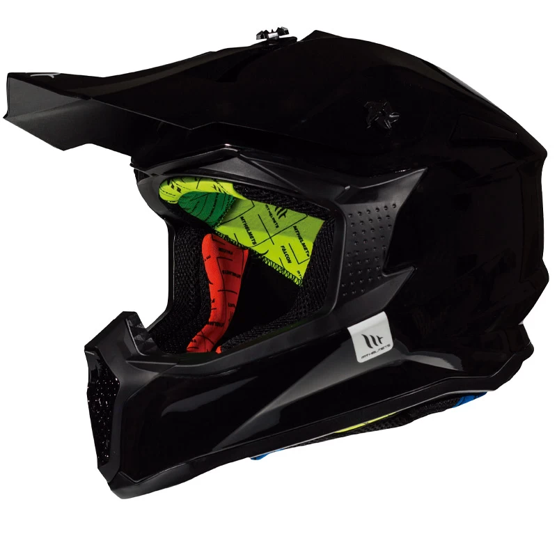 Policarbonato Mt Helmets Falcon Solid A1 Nero 1 Policarbonato Mt Helmets Falcon Solid A1 Nero
