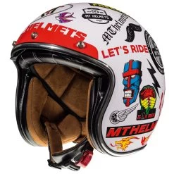 Custom Mt Helmets Le Mans 2 Sv Anarchy A0 Bianco