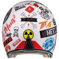 Custom Mt Helmets Le Mans 2 Sv Anarchy A0 Bianco -Macna Italia mthelmets lemans 2sv anarchy bianco 3