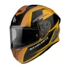 Policarbonato Casco Mt Helmets Targo Pro Sound D3 Giallo