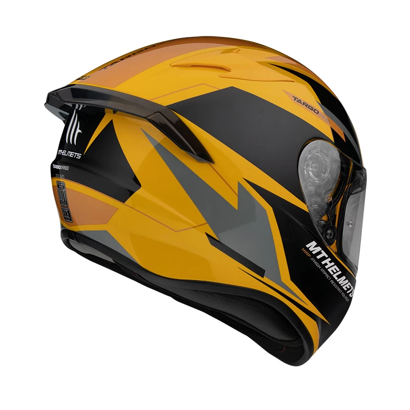 Policarbonato Casco Mt Helmets Targo Pro Sound D3 Giallo 3 Policarbonato Casco Mt Helmets Targo Pro Sound D3 Giallo - immagine 3