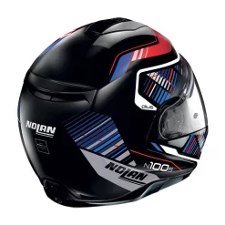 Policarbonato Nolan N100.5 Plus Starboard N-com Blu Rosso -Macna Italia nolan n100.5 plus starboard blurosso 4