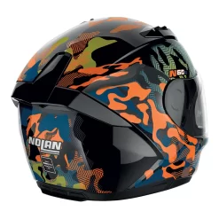 Policarbonato Nolan N60.6 Foxtrot N-com Arancio Blu Nero -Macna Italia nolan n60.6 foxtrot arancio 3