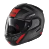 Policarbonato Nolan N90.3 Laneway N-com Nero Opaco Rosso