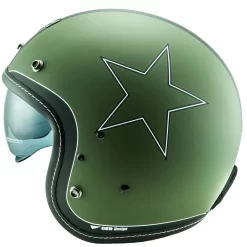 Custom Casco Nos Ns 1f Etoile Verde Opaco