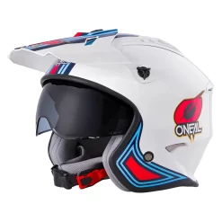 Oneal Trial Casco O'neal Volt Mn1 Bianco Rosso Blu