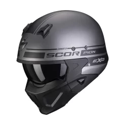 Mentoniera Removibile Casco Scorpion Covert X Tussle Argento Opaco Nero