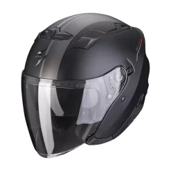 Policarbonato Casco Scorpion Exo 230 Sr Nero Opaco Argento Rosso